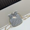 69309ce16e68136f4d9ab109 Dior Jolie Bucket Bag in Black Calfskin with Cannage Stitching, 2025 New Arrival