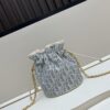 69309ce46e68136f4d9ab10d Dior Jolie Bucket Bag in Black Calfskin with Cannage Stitching, 2025 New Arrival