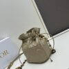 69309ced6e68136f4d9ab11d Dior Jolie Bucket Bag in Black Calfskin with Cannage Stitching, 2025 New Arrival