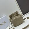 69309cee6e68136f4d9ab11f Dior Jolie Bucket Bag in Black Calfskin with Cannage Stitching, 2025 New Arrival