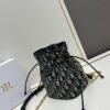 69309cf26e68136f4d9ab125 Dior Jolie Bucket Bag in Black Calfskin with Cannage Stitching, 2025 New Arrival