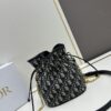 69309cf26e68136f4d9ab126 Dior Jolie Bucket Bag in Black Calfskin with Cannage Stitching, 2025 New Arrival