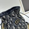 69309cf36e68136f4d9ab129 Dior Jolie Bucket Bag in Black Calfskin with Cannage Stitching, 2025 New Arrival