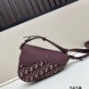 69309d0b6e68136f4d9ab150 Saddle Bag with Modern Structure in Beige and Black Oblique Print