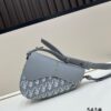 69309d0b6e68136f4d9ab151 Saddle Bag with Modern Structure in Beige and Black Oblique Print