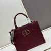 69309d6e6e68136f4d9ab1ed Dior High-Quality New Arrival Fall/Winter Small Book Tote Bag, Full Leather Embossed Design