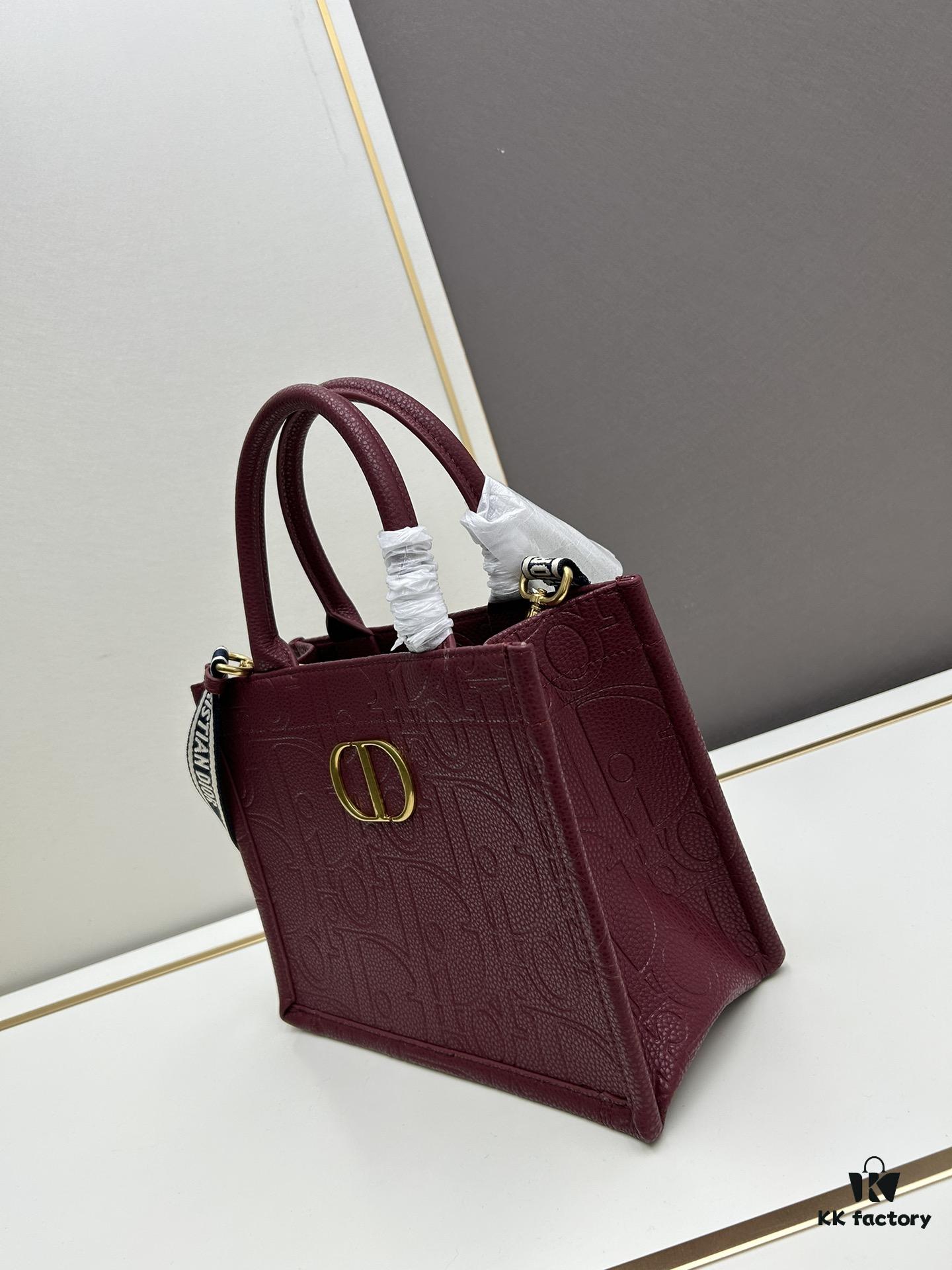 69309d6e6e68136f4d9ab1ee Dior High-Quality New Arrival Fall/Winter Small Book Tote Bag, Full Leather Embossed Design