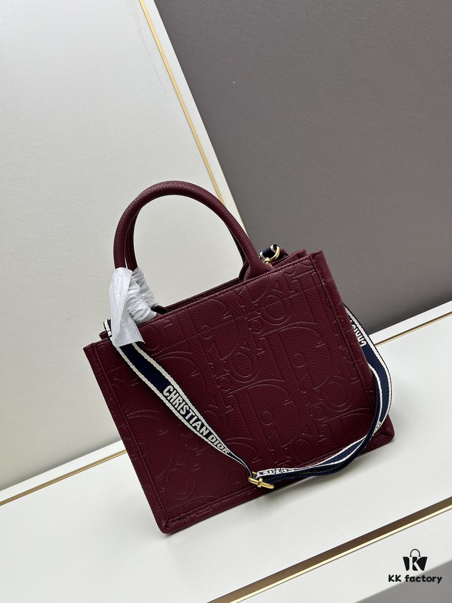 69309d6e6e68136f4d9ab1ef Dior High-Quality New Arrival Fall/Winter Small Book Tote Bag, Full Leather Embossed Design