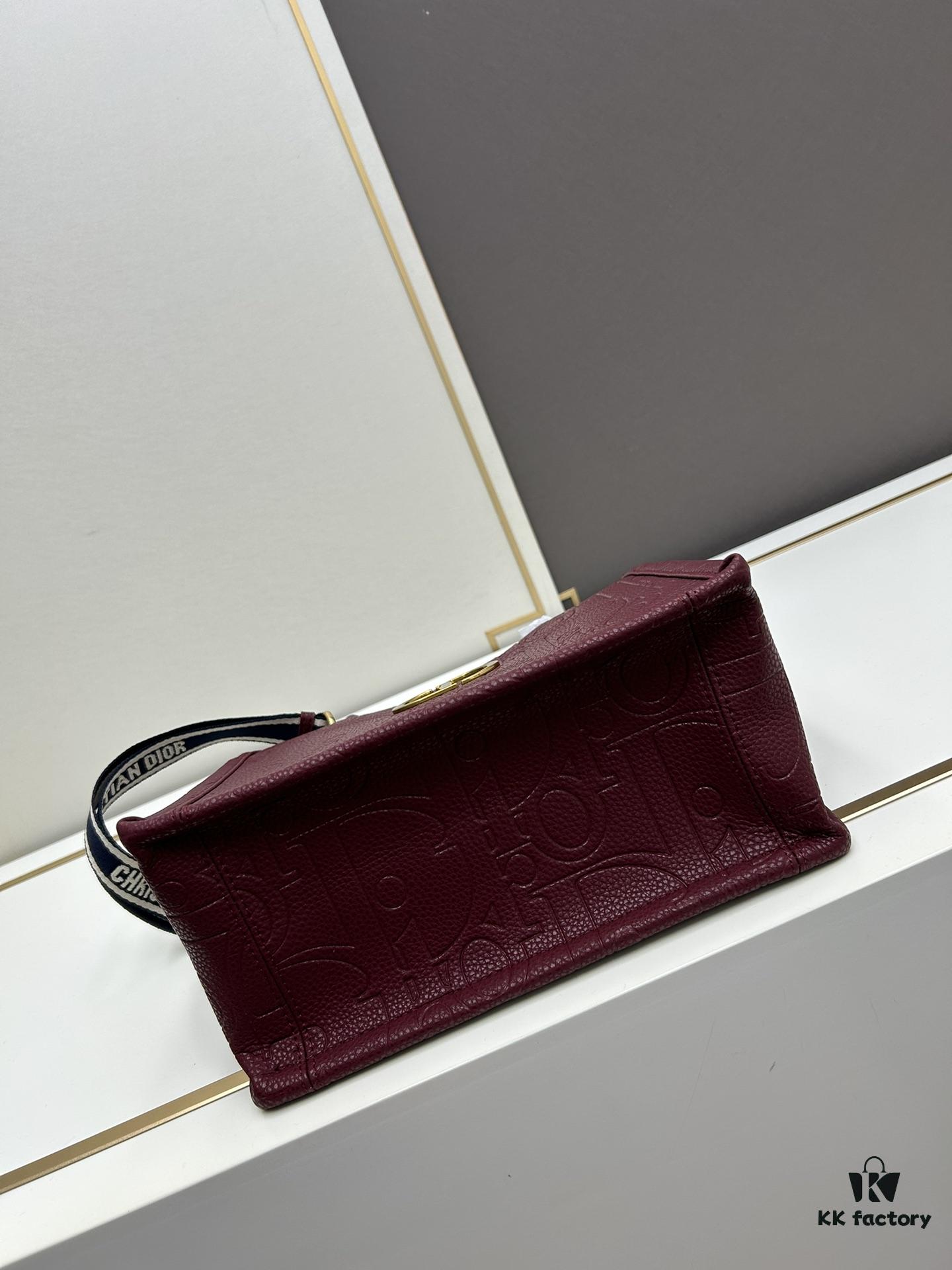 69309d6f6e68136f4d9ab1f0 Dior High-Quality New Arrival Fall/Winter Small Book Tote Bag, Full Leather Embossed Design