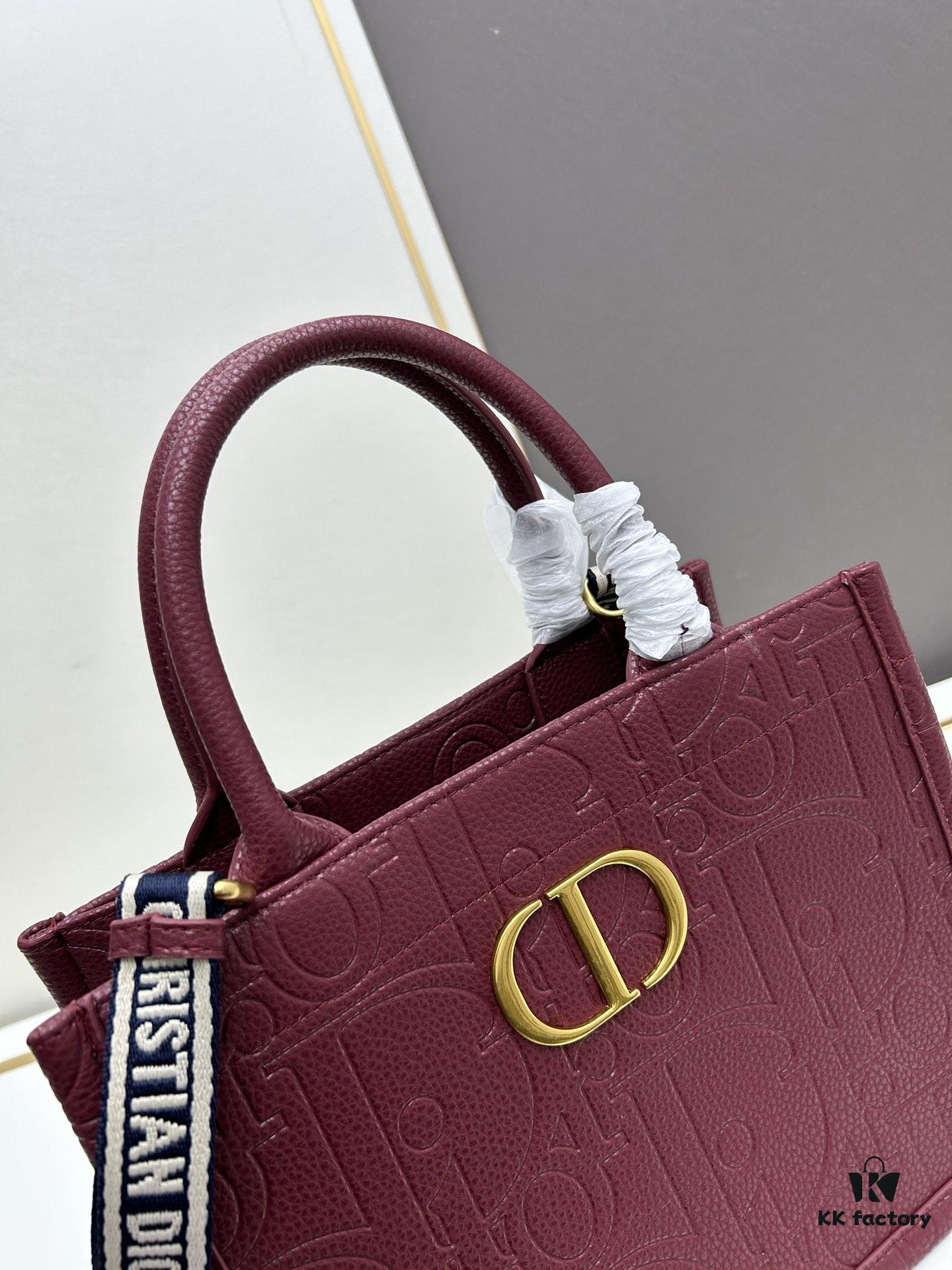 69309d6f6e68136f4d9ab1f1 Dior High-Quality New Arrival Fall/Winter Small Book Tote Bag, Full Leather Embossed Design