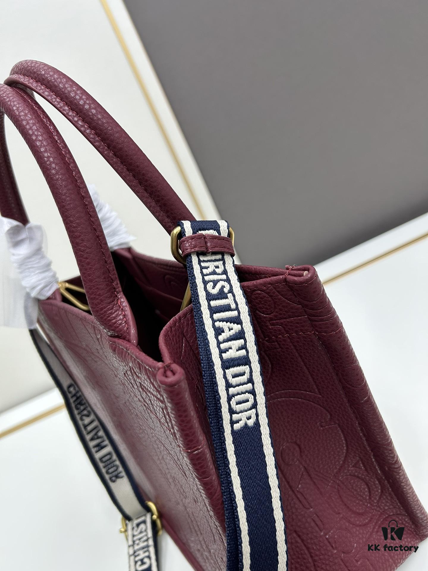 69309d6f6e68136f4d9ab1f2 Dior High-Quality New Arrival Fall/Winter Small Book Tote Bag, Full Leather Embossed Design