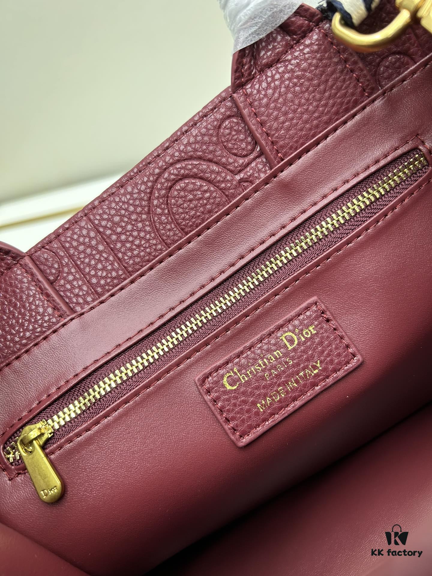 69309d736e68136f4d9ab1f4 Dior High-Quality New Arrival Fall/Winter Small Book Tote Bag, Full Leather Embossed Design