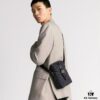 Dior Hit The Road Black Oblique Print Vertical Messenger Bag