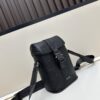 69309d936e68136f4d9ab220 Dior Hit The Road Summer 2025 New Arrival Vertical Flip Messenger Bag in Black Oblique Print