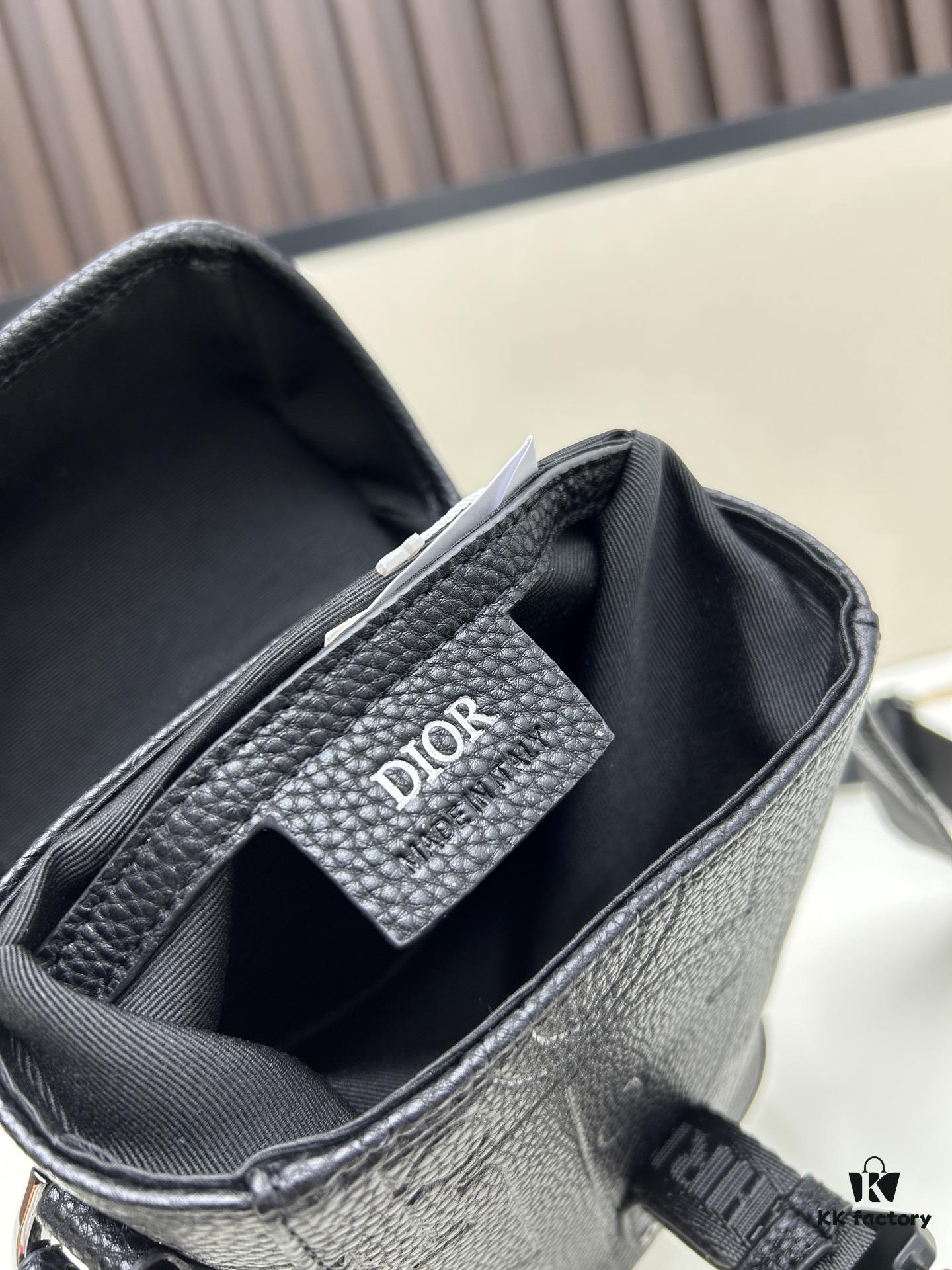 69309d986e68136f4d9ab229 Dior Hit The Road Summer 2025 New Arrival Vertical Flip Messenger Bag in Black Oblique Print