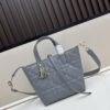 69309da26e68136f4d9ab238 Medium and Small Dior Toujours Vertical Leather Handbag in Raspberry Beige with Cannage Stitching