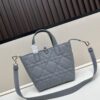 69309da46e68136f4d9ab23a Medium and Small Dior Toujours Vertical Leather Handbag in Raspberry Beige with Cannage Stitching