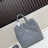 69309db66e68136f4d9ab253 Dior Toujours Medium and Small Vertical Handbag in Claret Beige Calfskin Leather with Cannage Stitching