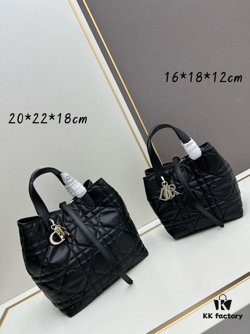 69309db66e68136f4d9ab254 Medium and Small Dior Toujours Vertical Handbag in Carmine Beige Calfskin with Large Quilting