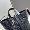 69309dbb6e68136f4d9ab25d Medium and Small Dior Toujours Vertical Handbag in Carmine Beige Calfskin with Large Quilting