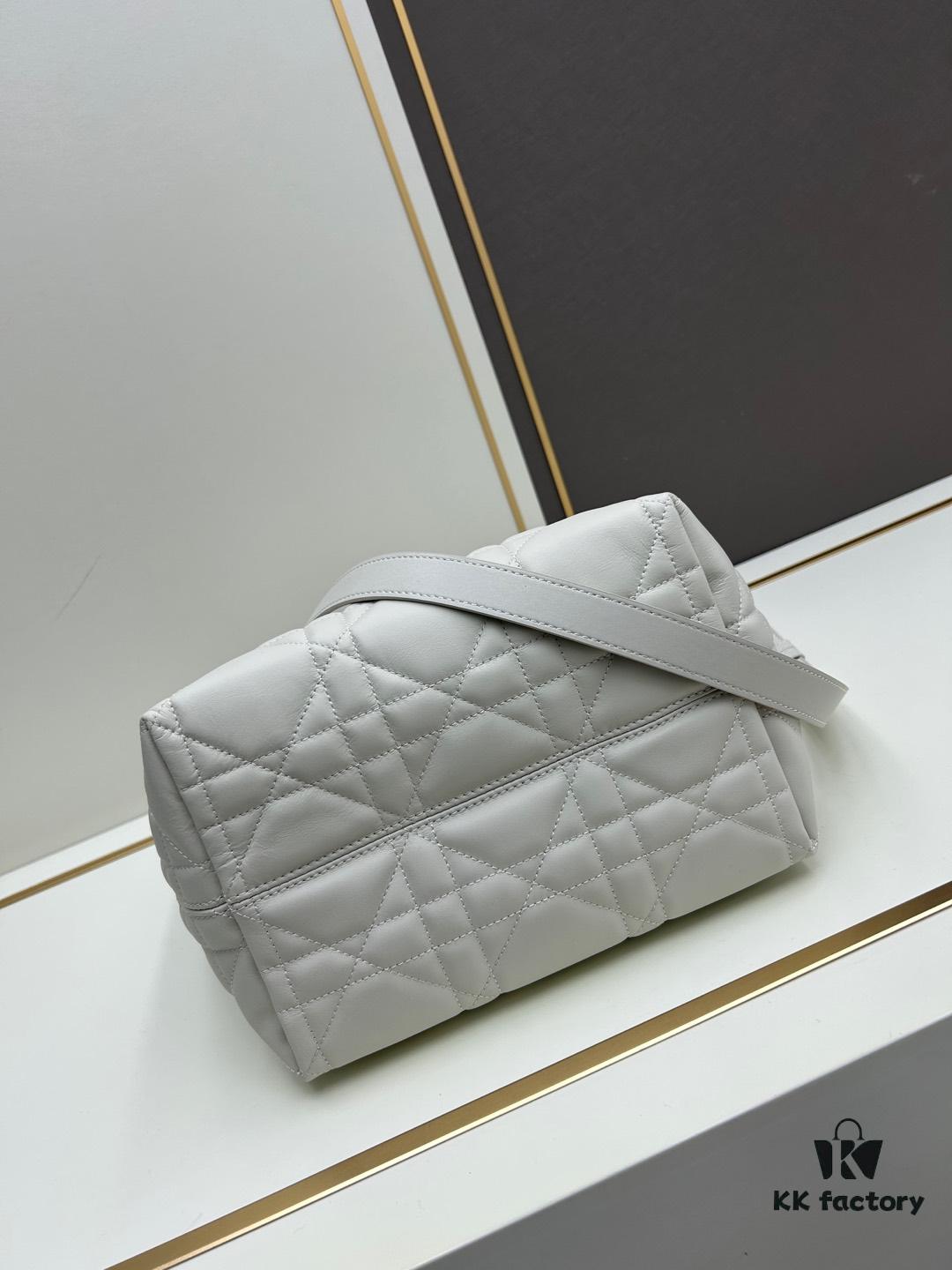 Medium and Small Dior Toujours Vertical Handbag in First-Layer Calfskin with Large Quilting