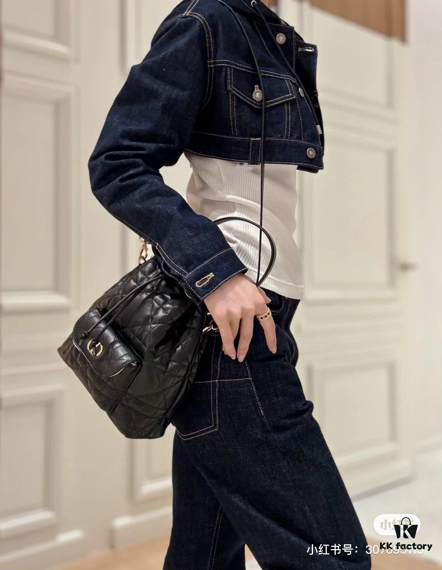69309dd06e68136f4d9ab27f Large DIOR Caro Bucket Bag from the 2025 Autumn Ready-to-Wear Collection