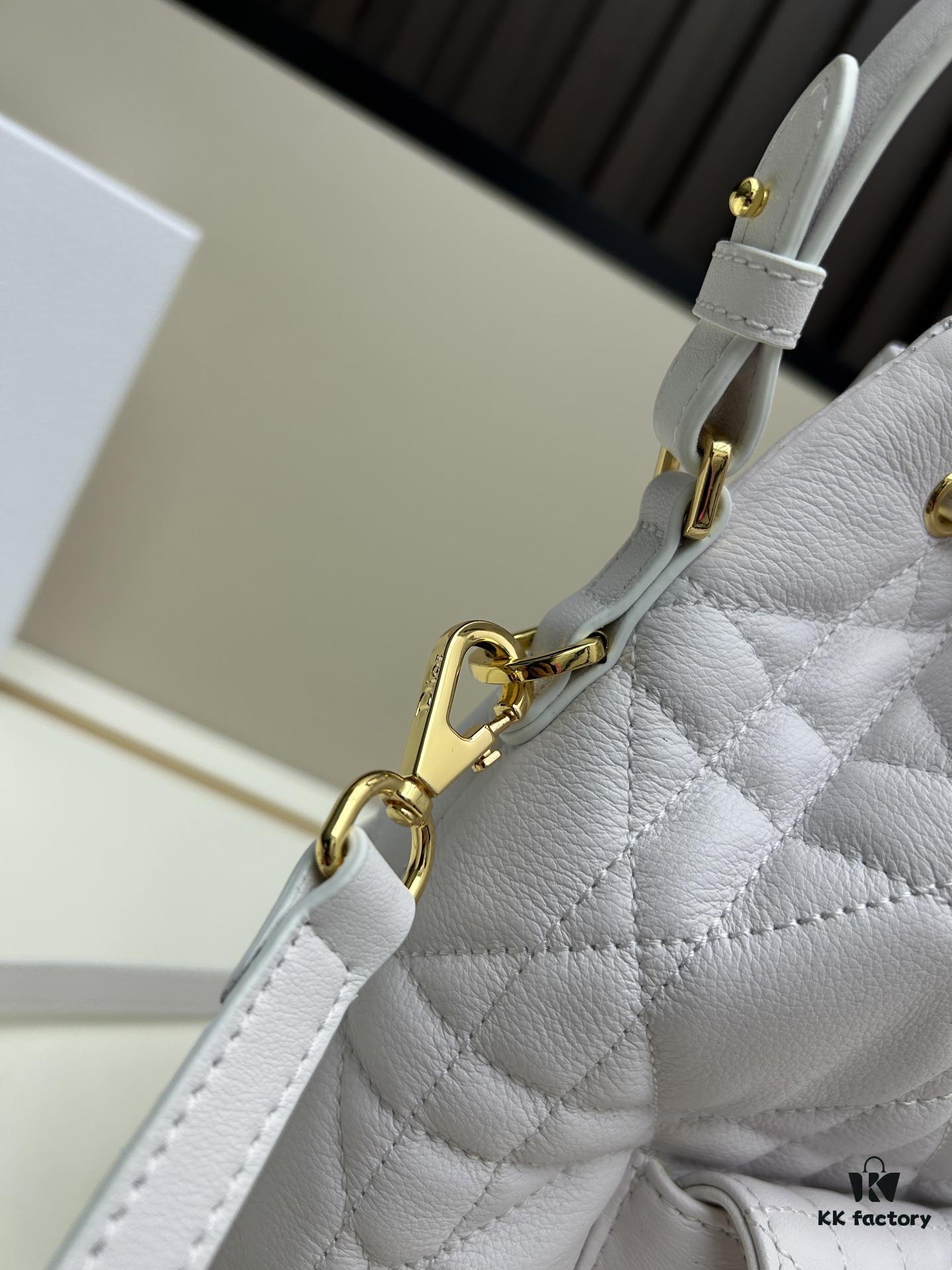 69309de56e68136f4d9ab2a0 Dior Caro Large Bucket Bag in Black Lambskin