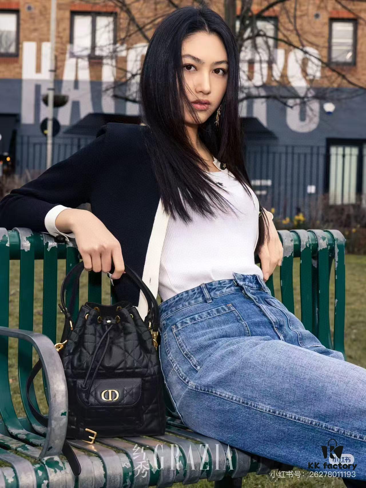 69309de66e68136f4d9ab2a1 Dior Caro Small Bucket Bag from the Fall 2025 Ready-to-Wear Collection