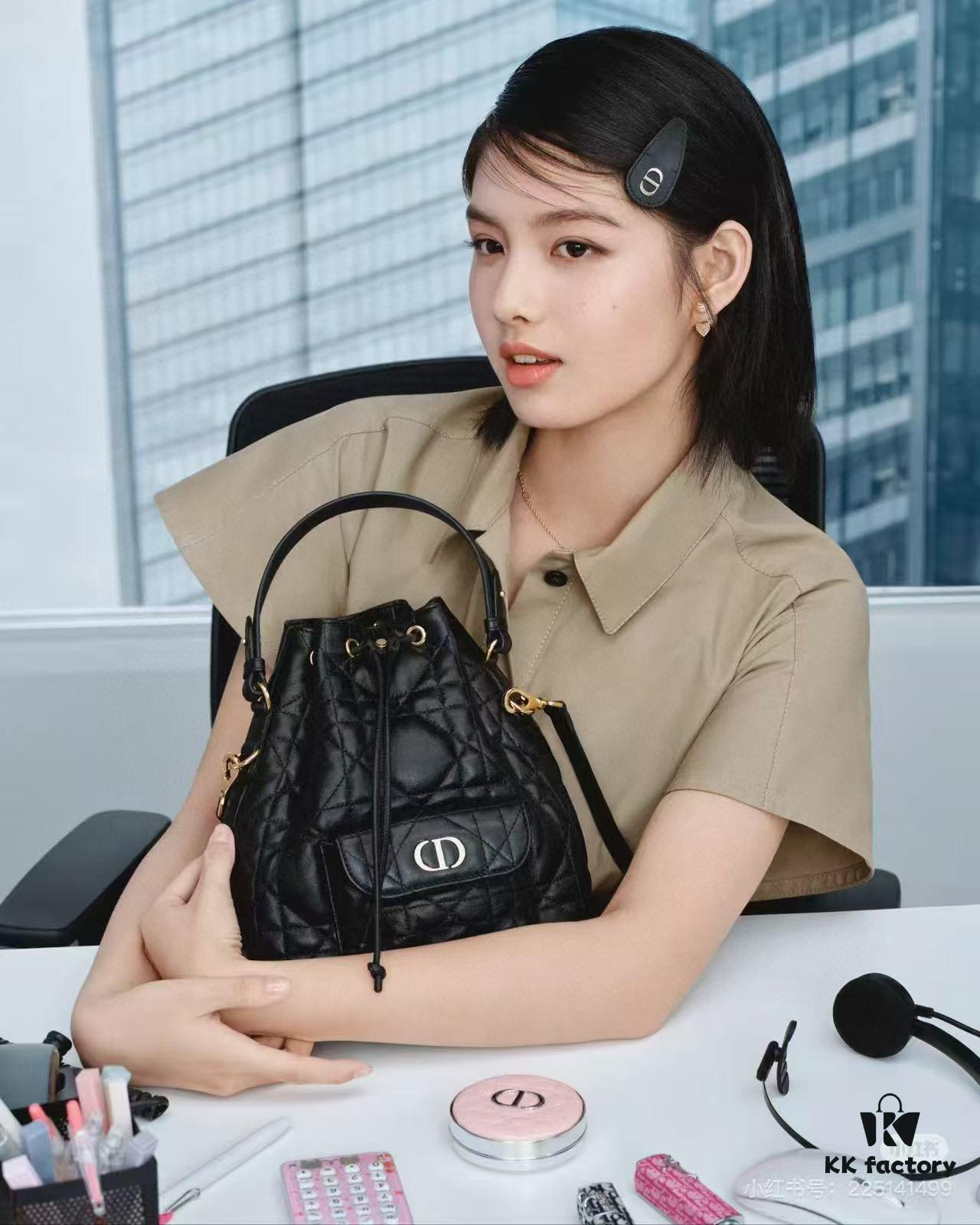 69309de76e68136f4d9ab2a2 Dior Caro Small Bucket Bag from the Fall 2025 Ready-to-Wear Collection