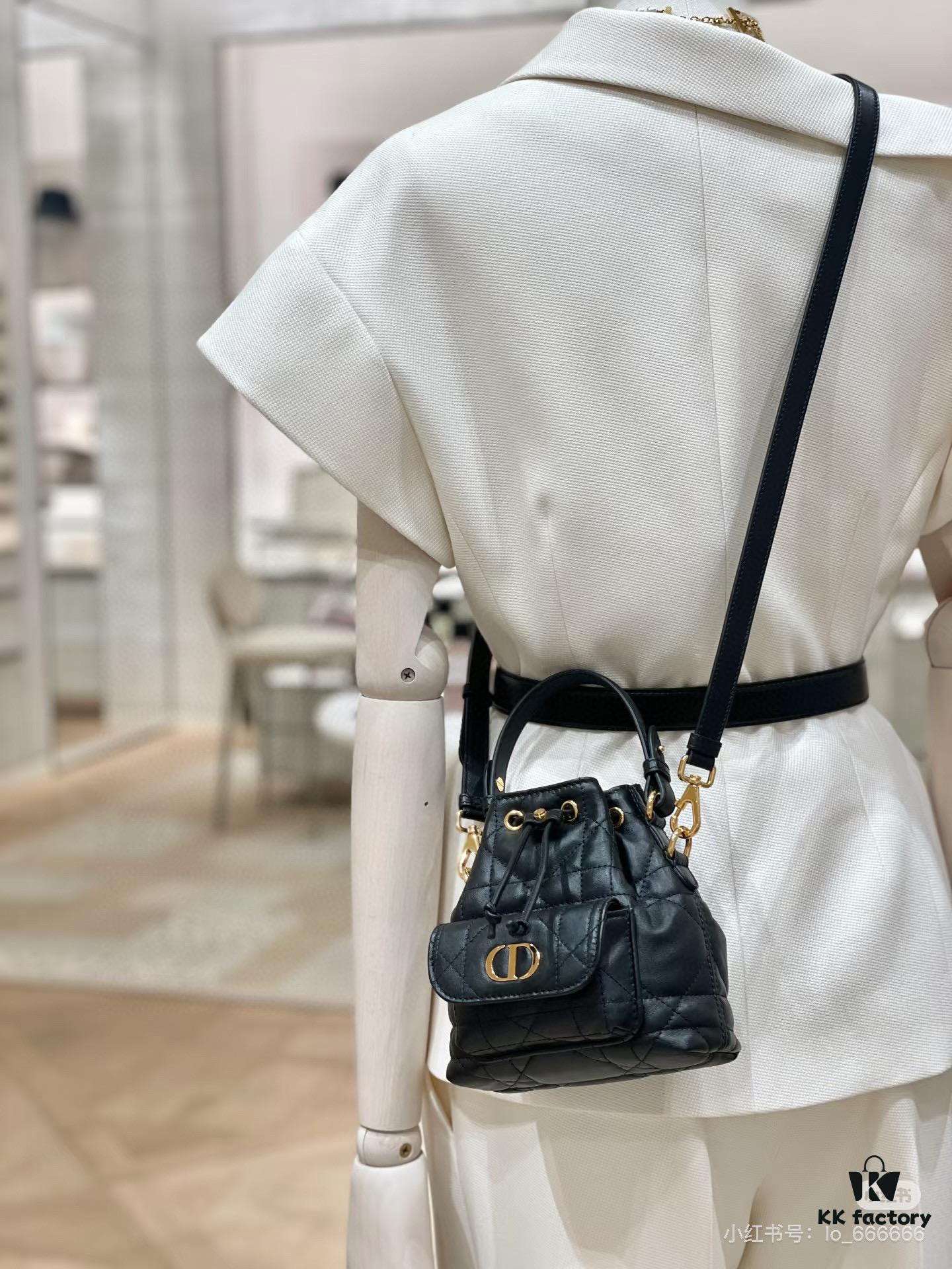 69309de76e68136f4d9ab2a3 Dior Caro Small Bucket Bag from the Fall 2025 Ready-to-Wear Collection