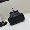 69309def6e68136f4d9ab2b0 Dior Caro Small Bucket Bag in Black Lambskin from the 2025 Fall Ready-to-Wear Collection
