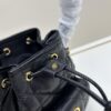 69309df46e68136f4d9ab2b5 Dior Caro Small Bucket Bag in Black Lambskin from the 2025 Fall Ready-to-Wear Collection