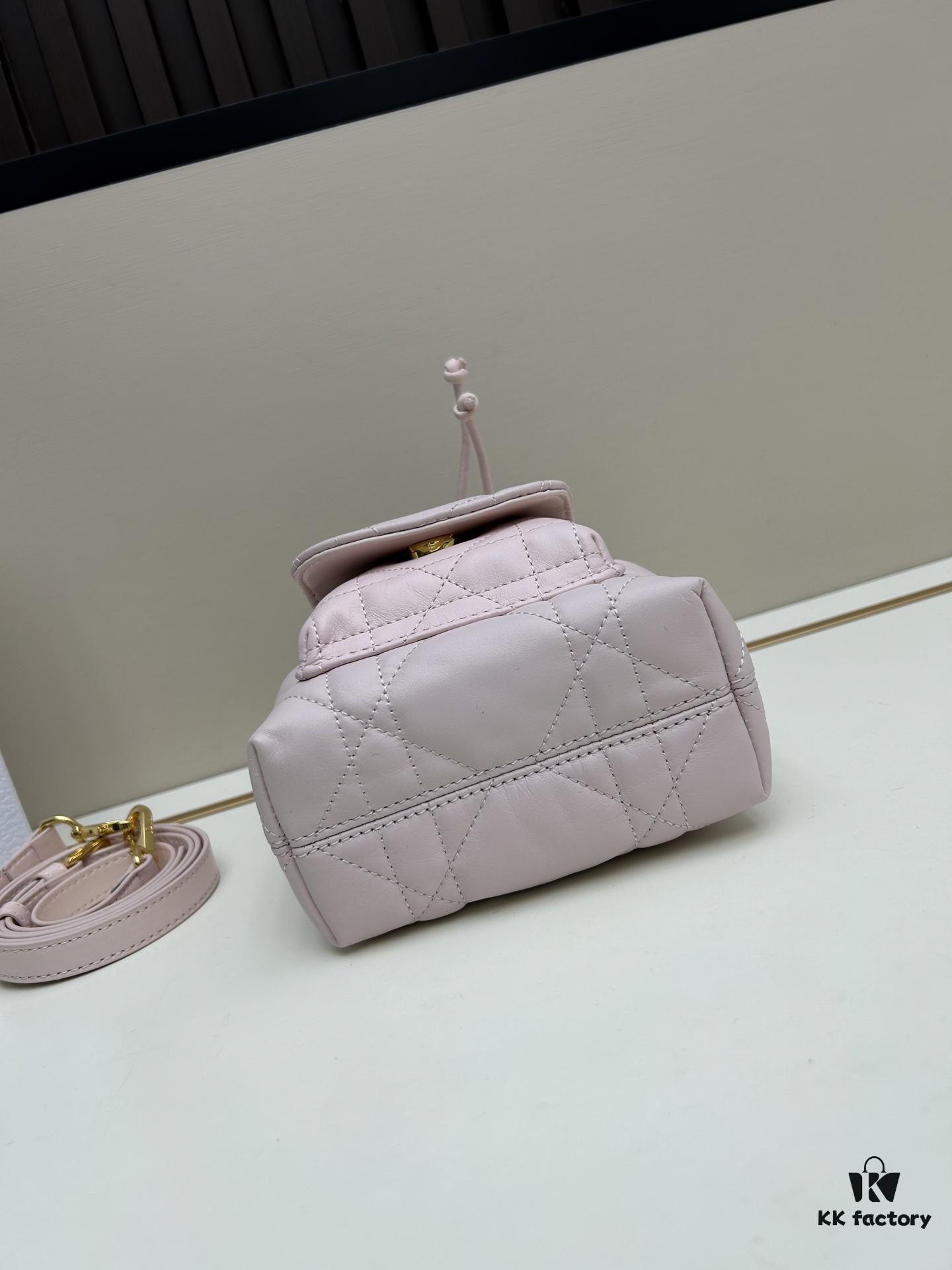 69309df46e68136f4d9ab2b6 Dior Caro Mini Bucket Bag in Black Lambskin from the 2025 Autumn Ready-to-Wear Collection