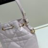 69309df56e68136f4d9ab2b8 Dior Caro Mini Bucket Bag in Black Lambskin from the 2025 Autumn Ready-to-Wear Collection