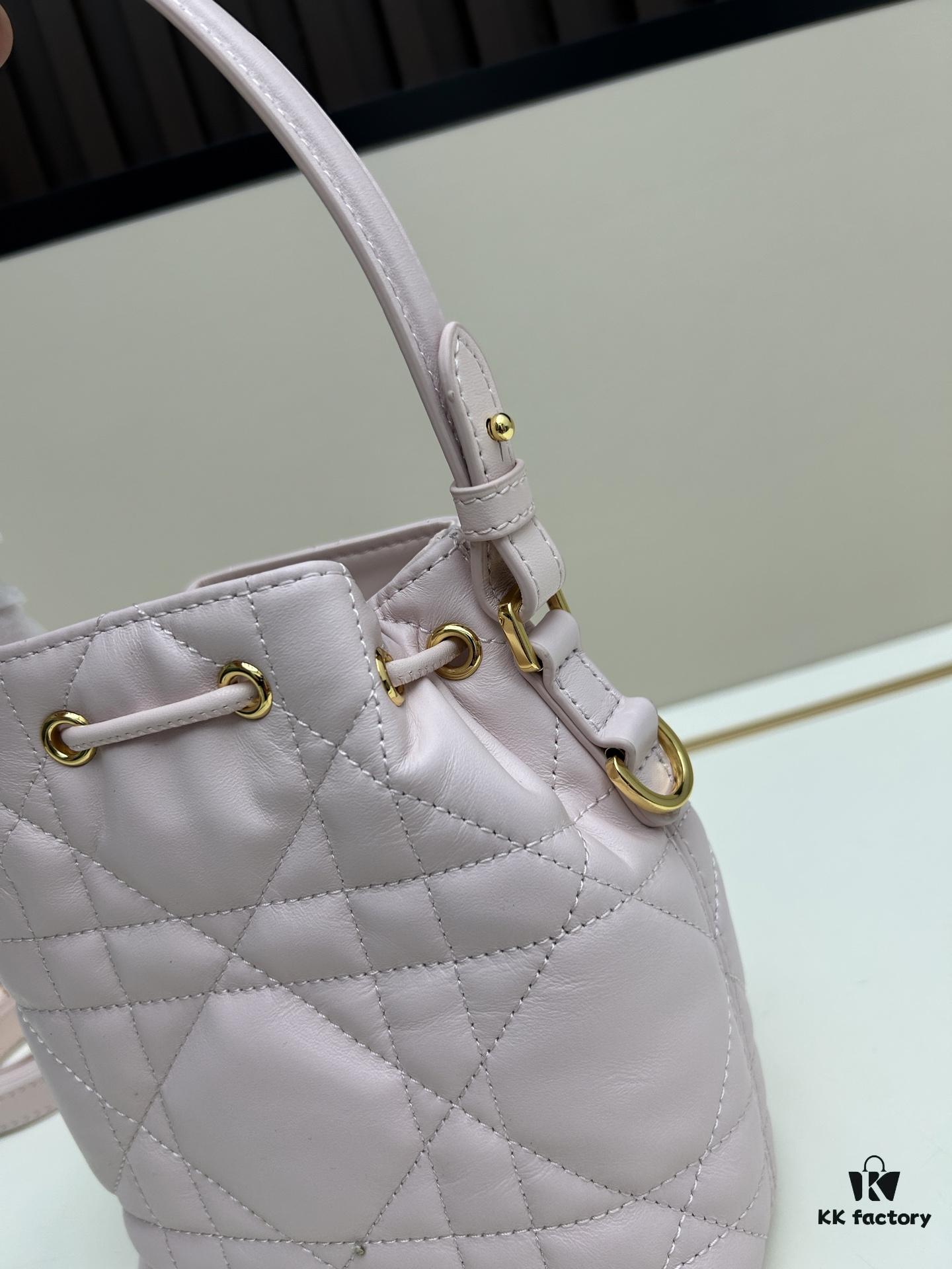 69309df56e68136f4d9ab2b8 Dior Caro Mini Bucket Bag in Black Lambskin from the 2025 Autumn Ready-to-Wear Collection