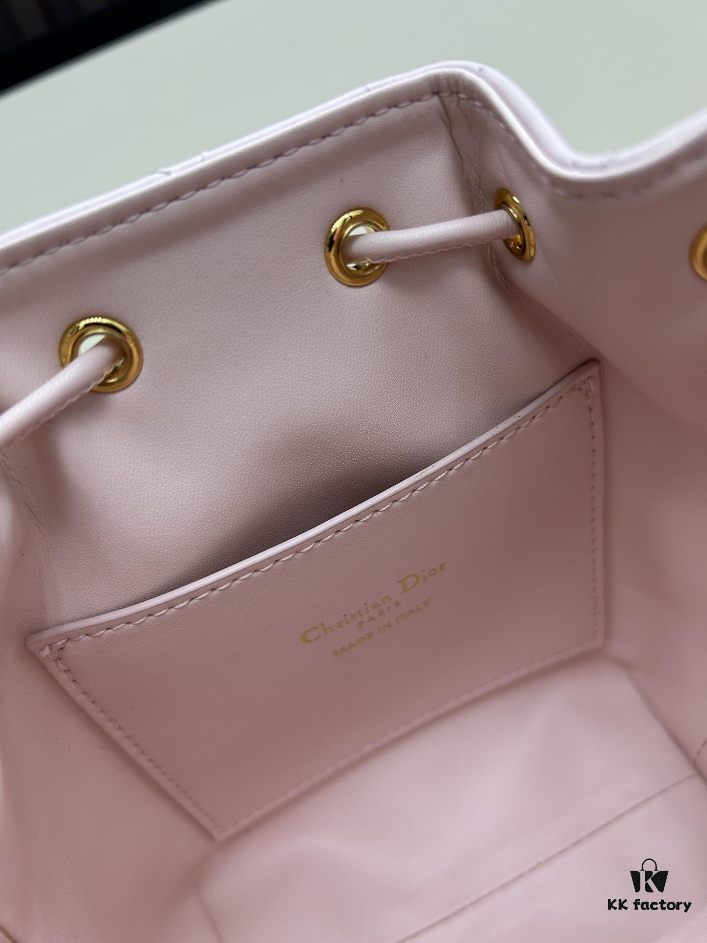 69309df66e68136f4d9ab2ba Dior Caro Mini Bucket Bag in Black Lambskin from the 2025 Autumn Ready-to-Wear Collection