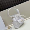 69309df86e68136f4d9ab2bb Dior Caro Small Bucket Bag in Black Lambskin from the 2025 Autumn Ready-to-Wear Collection