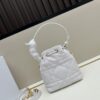 69309df86e68136f4d9ab2bc Dior Caro Small Bucket Bag in Black Lambskin from the 2025 Autumn Ready-to-Wear Collection