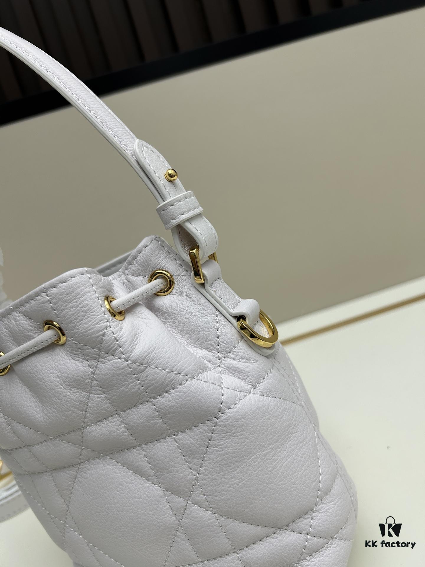 69309dfc6e68136f4d9ab2c1 Dior Caro Small Bucket Bag in Black Lambskin from the 2025 Autumn Ready-to-Wear Collection