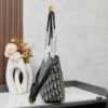 69309e0e6e68136f4d9ab2dc Dior Toujours Handbag (Blue Fabric)
