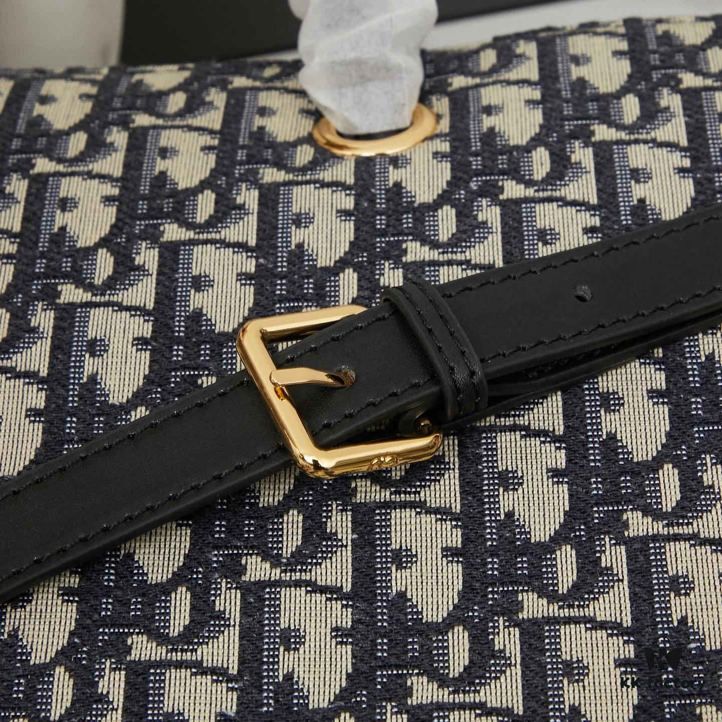 69309e106e68136f4d9ab2e1 Dior Toujours Handbag (Blue Fabric)