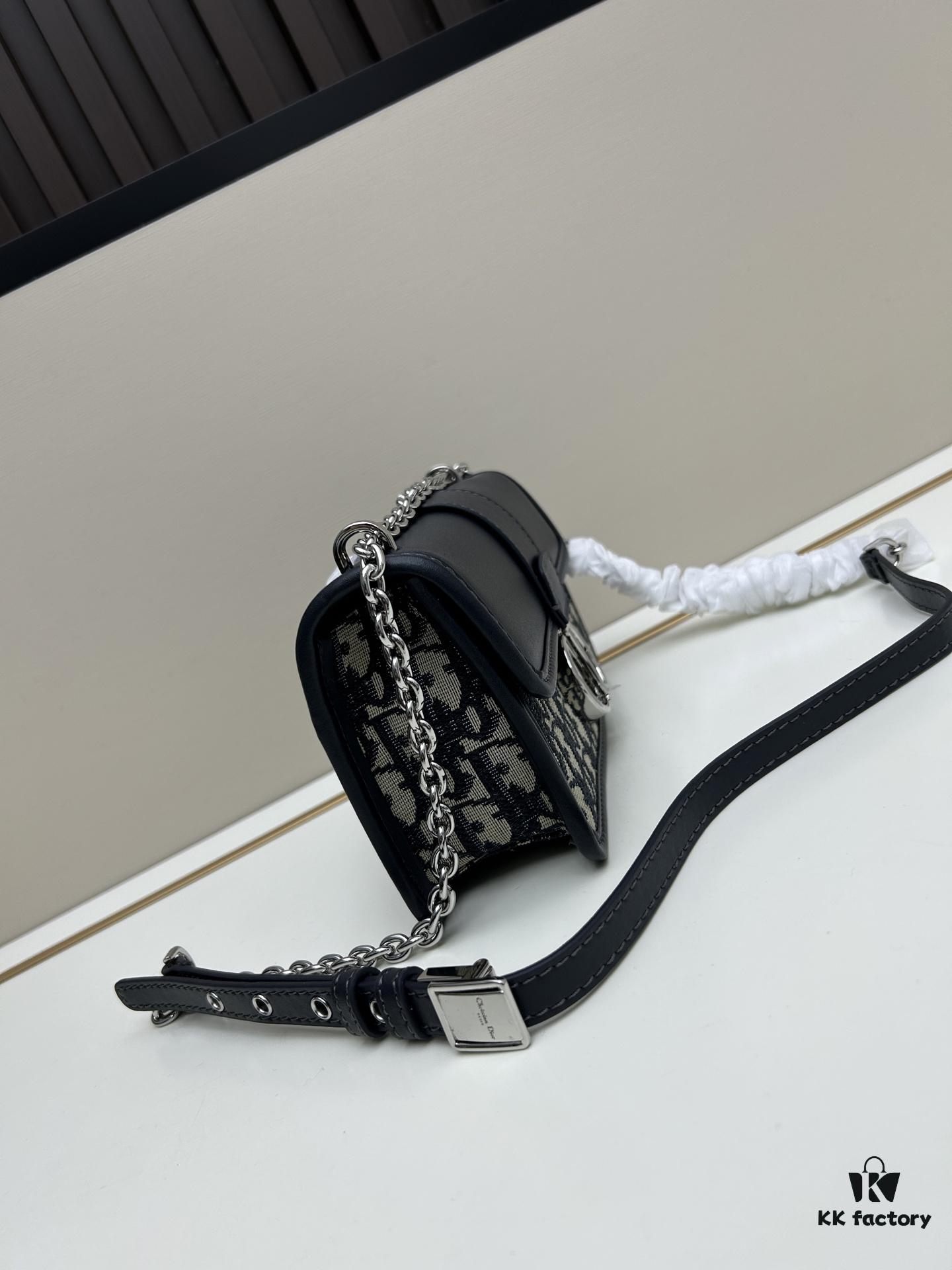 69309e2b6e68136f4d9ab30f Small Size Authentic Silver Hardware Dior 30 Montaigne Bag with Box