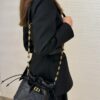 69309e396e68136f4d9ab32a Dior Jolie Bucket Bag in Black Calfskin with Cannage Stitching, 2025 New Arrival