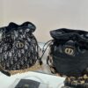 69309e3a6e68136f4d9ab32c Dior Jolie Bucket Bag in Black Calfskin with Cannage Stitching, 2025 New Arrival