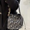 69309e3a6e68136f4d9ab32d Dior Jolie Bucket Bag in Black Calfskin with Cannage Stitching, 2025 New Arrival