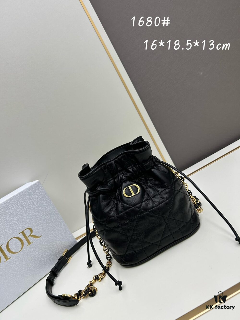 69309e3c6e68136f4d9ab331 Dior Jolie Bucket Bag in Leather and Fabric, New 2025 Model