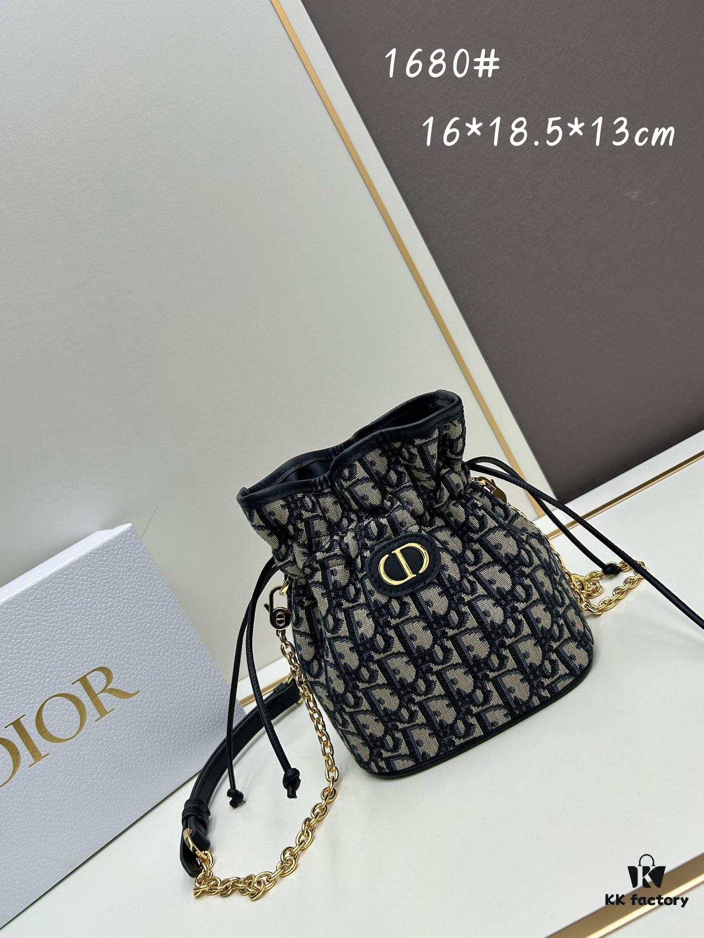69309e3c6e68136f4d9ab332 Dior Jolie Bucket Bag in Leather and Fabric, New 2025 Model