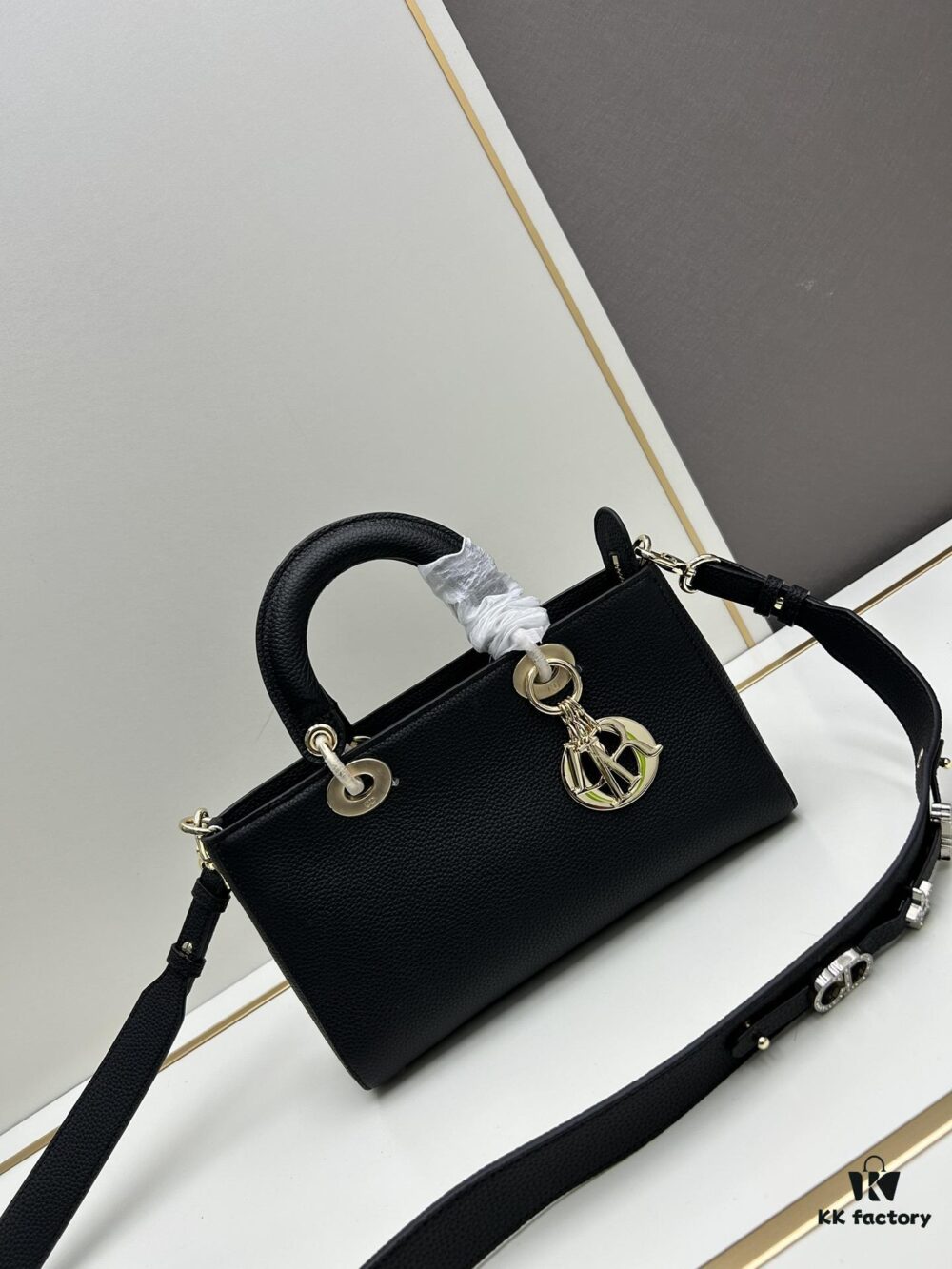 69309e3d6e68136f4d9ab333 Lady D-Sire My ABCDior Large and Small Handbag in Blush Beige Crushed Grain Calfskin Leather