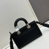 69309e406e68136f4d9ab335 Large and Small Lady D-Sire My Abcdior Handbag in Blush Beige Crocodile-Embossed Calfskin Leather