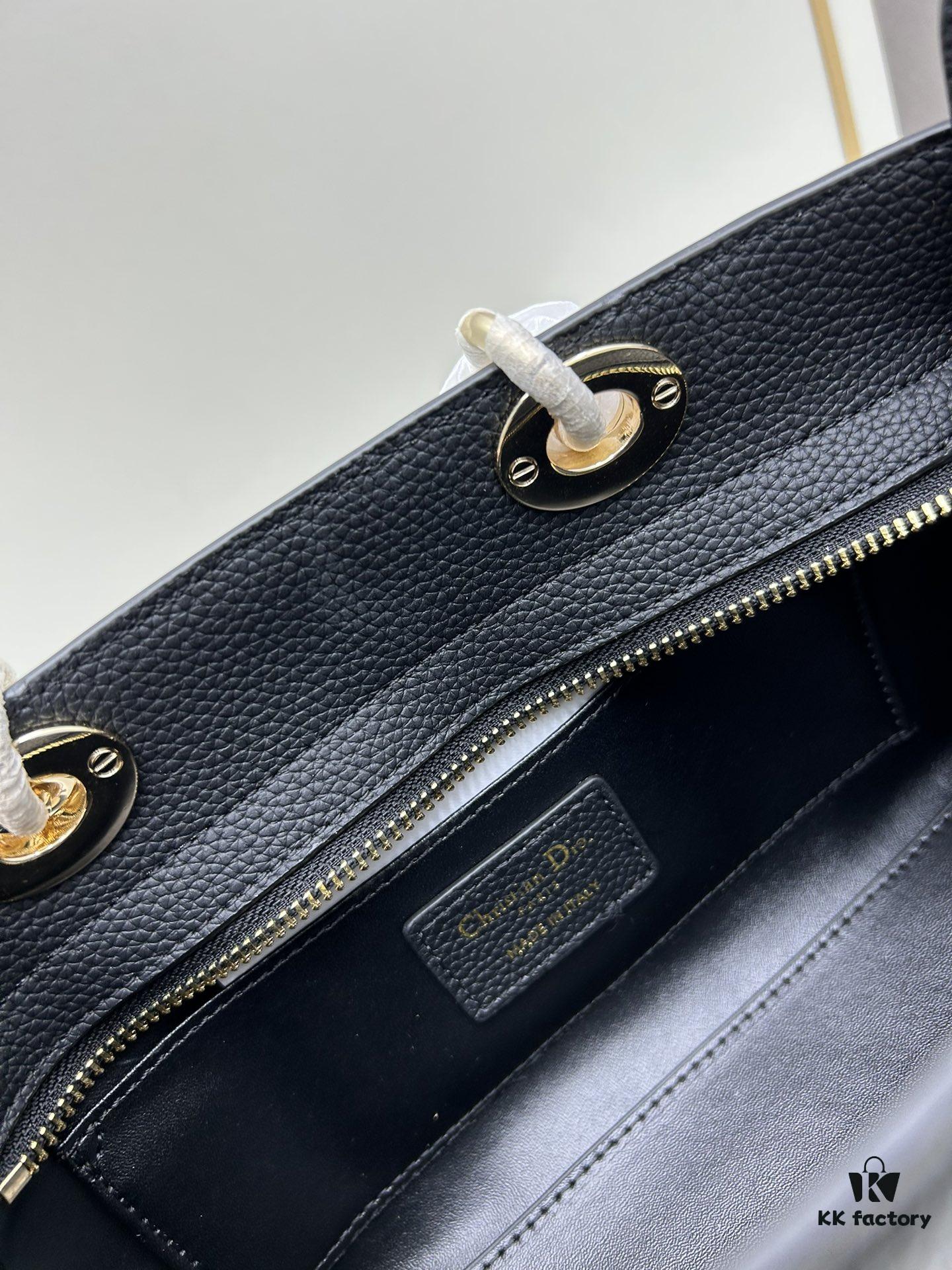 69309e426e68136f4d9ab33c Large and Small Lady D-Sire My Abcdior Handbag in Blush Beige Crocodile-Embossed Calfskin Leather